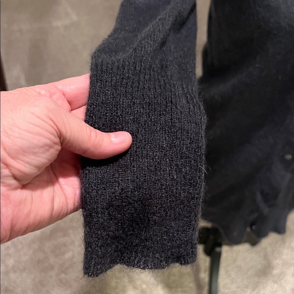 J. Crew Women's Dark Navy Button-Up Cardigan - Picture 5 of 7